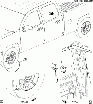 TIRE PRESSURE SENSOR (TIRE PRESSURE INDICATOR UJ6, EXC REMOTE LOCKING AP3,AP8,AU0)