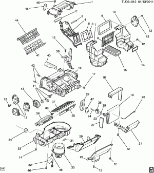 A/C & HEATER MODULE ASM/FRONT
