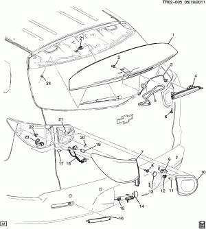 LAMPS/REAR (CHEVROLET X88)