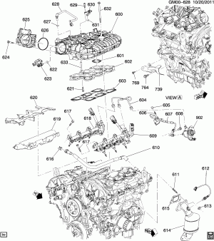 ENGINE ASM-3.6L V6 PART 6 MANIFOLDS & RELATED PARTS (LFX/3.6-3)