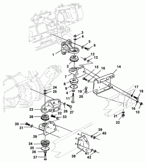 Fixação do motor - modelo 15