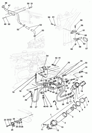 Filtro de óleo auxiliar do motor