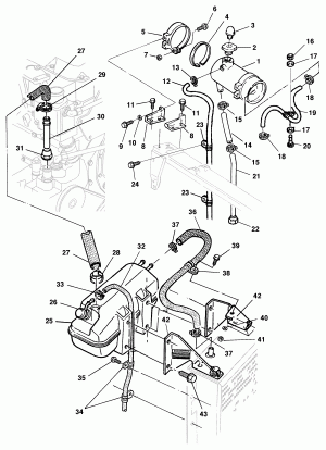 Reservatório de expansão do radiador - modelos 12/14/16