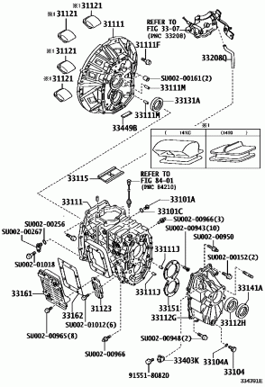 КОРПУС СЦЕПЛЕНИЯ И КОРПУС КОРОБКИ ПЕРЕДАЧ (МКПП)