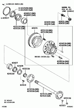 ЗАДНЯЯ ОСИ И СТУПИЦА