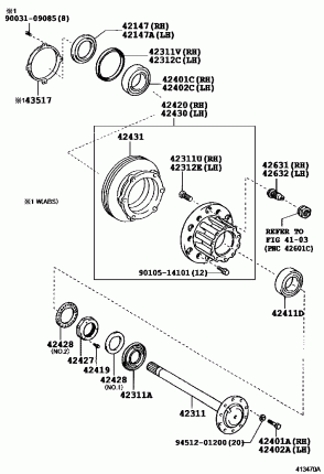 ЗАДНЯЯ ОСИ И СТУПИЦА