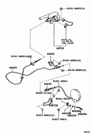 СТОЯНОЧНЫЙ ТОРМОЗ КОЛОДКИ ТРОСА. (РУЧНИК)