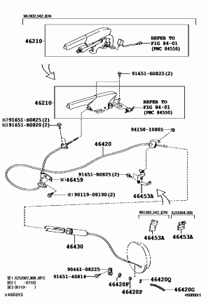 СТОЯНОЧНЫЙ ТОРМОЗ КОЛОДКИ ТРОСА. (РУЧНИК)