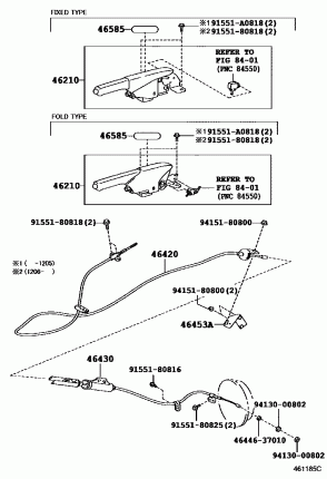 СТОЯНОЧНЫЙ ТОРМОЗ КОЛОДКИ ТРОСА. (РУЧНИК)