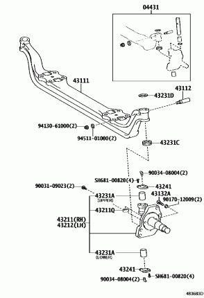 ПЕРЕДНЯЯ ПОДВЕСКА РЫЧАГИ