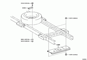 КРОНШТЕЙН ЗАПАСНОГО КОЛЕСА