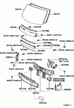 ПЕРЕДНЯЯ ПАНЕЛЬ И ЛОБОВОЕ СТЕКЛО