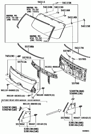 ПЕРЕДНЯЯ ПАНЕЛЬ И ЛОБОВОЕ СТЕКЛО