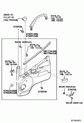 ПЕРЕДНЯЯ ПАНЕЛЬ ДВЕРИ И СТЕКЛО
