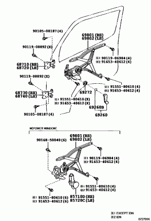ПЕРЕДНЯЯ ДВЕРЬ РЕГУЛЯТОР СТЕКЛА И МОТОР