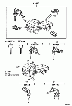 ЦИЛИНДР ЗАМКА, КОМПЛЕКТ