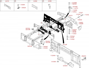 Подрамник передний, задний