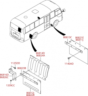 Крыло переднее, заднее