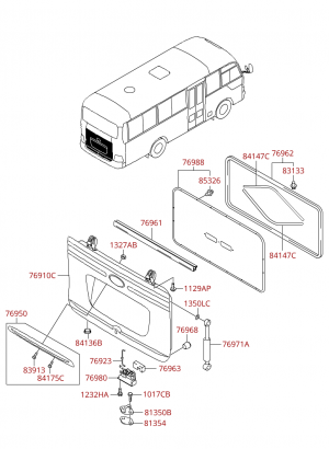 Крышка, дверь багажника