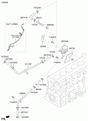 Система вентиляции картера двигателя