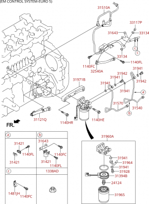 Топливный фильтр и шланг