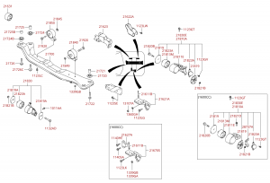 Крепление, опора двигателя