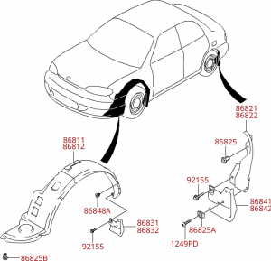 Дефлекторы, брызговики, накладки