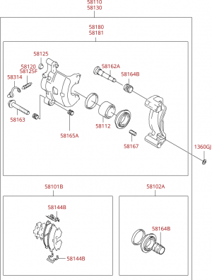 Тормозной механизм переднего колеса