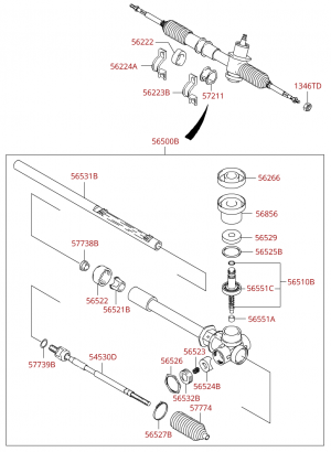 Рулевой механизм механич.рул. Упр.