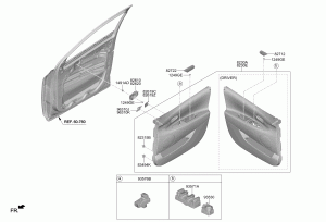 Отделка передней двери