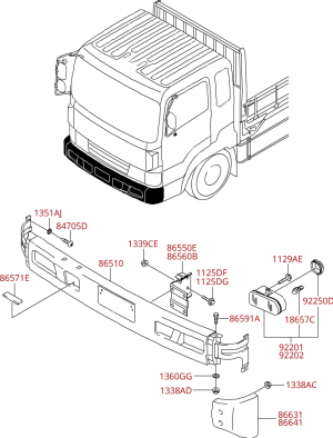 Бампер передний, задний