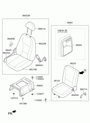 Сиденье пассажира переднее