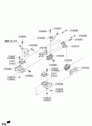 Подвеска двигателя