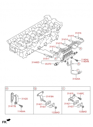 Распределитель  рампа топлива