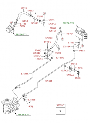 Шланг и трубопровод гидроусилителя рул. управления