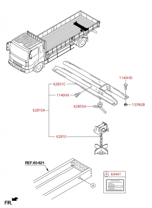Кронштейн запасного колеса