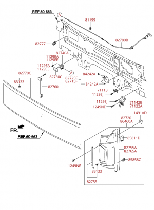 Крышка, дверь багажника