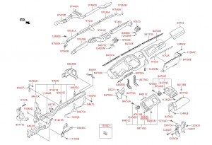 Облицовка комбинации приборов
