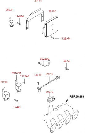 Датчики, блоки, клапана, регуляторы системы охлаждения