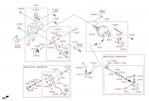 Педаль сцепления и тормоза