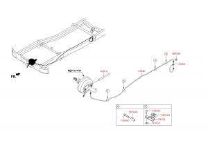 Шланг и трубопровод гидропривода сцепления