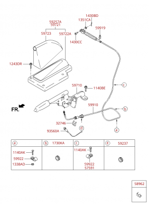Рычаг стояночного тормоза
