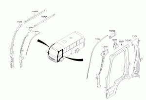 Передняя боковая часть кузова