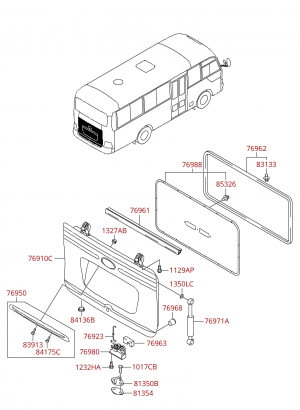 Смотровой люк - задний багажный отсек