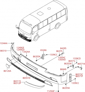 Бампер передний