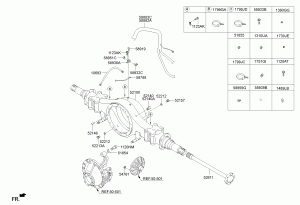Кожух полуоси заднего моста и полуось