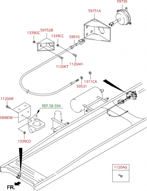 Рычаг стояночного тормоза