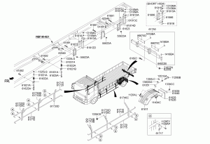Крепление заднего настила