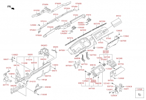 Облицовка комбинации приборов