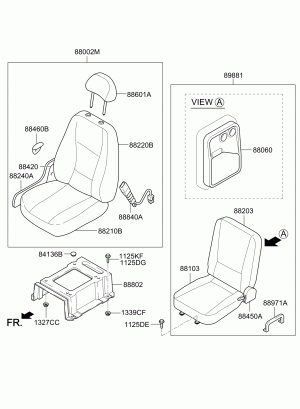 Сиденье пассажира переднее